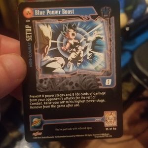 Blue power boost dragon ball gt card